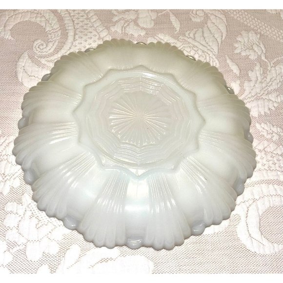 Milk Glass Deviled Egg Plate - Picture 11 of 12